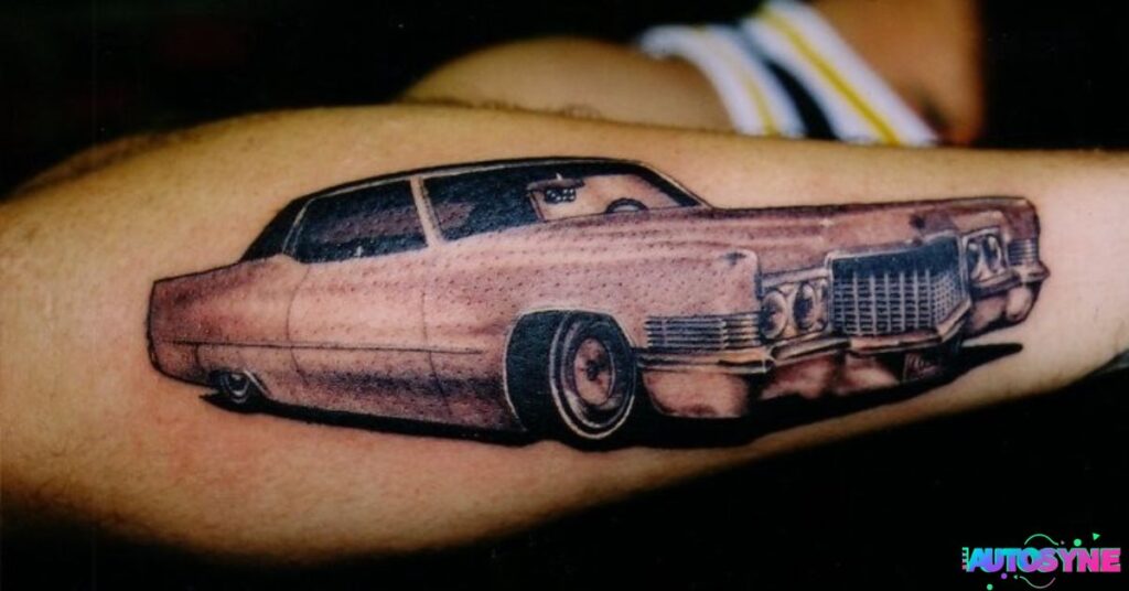 Old Car Tattoo Designs on Arm